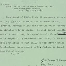 Telegram: 1943 March 10