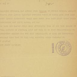 Telegram: 1945 March 20