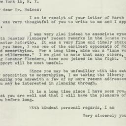Ephemera: 1954 March 16