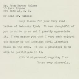Letter: 1950 February 28