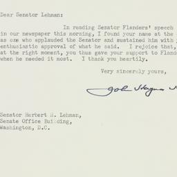 Letter: 1954 March 10