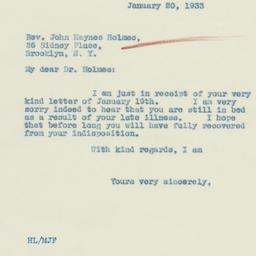 Pamphlet: 1933 January 20