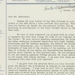 Letter: 1950 January 27
