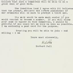 Letter: 1945 March 15