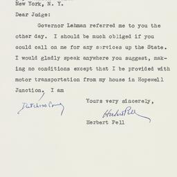 Letter: 1949 October 22