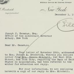 Letter: 1932 December 1