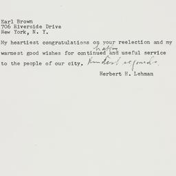 Telegram: 1957 November 7