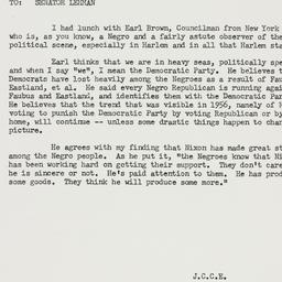 Memorandum: 1957 October 11