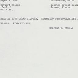 Telegram: 1962 November 8