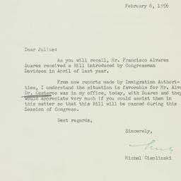 Letter: 1956 February 6