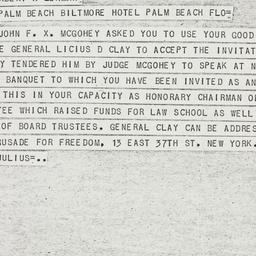 Telegram: 1951 December 5