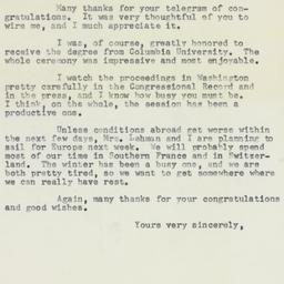 Letter: 1958 June 5