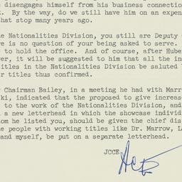 Memorandum: 1961 May 23