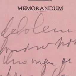 Memorandum: n.d.
