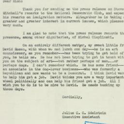 Letter: 1954 March 23