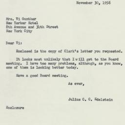 Letter: 1956 November 30