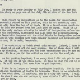 Letter: 1956 July 10