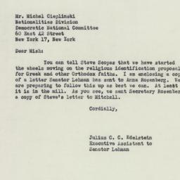 Letter: 1952 October 2