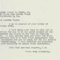 Letter: 1956 December 3