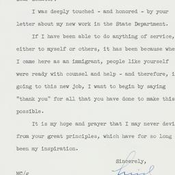 Letter: 1961 May 29