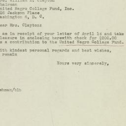 Letter: 1945 April 20