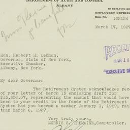 Letter: 1937 March 17