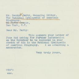 Memorandum: 1938 June 9