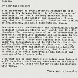 Letter: 1946 March 8