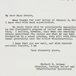 Letter: 1943 January 8