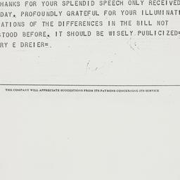 Telegram: 1954 July 27