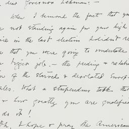 Letter: 1943 January 2