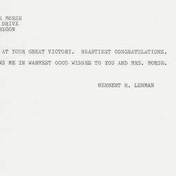 Telegram: 1962 November 8