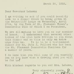Letter: 1932 March 25