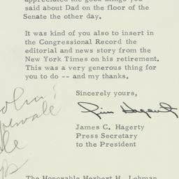 Telegram: 1954 July 7