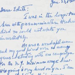Letter: 1964 January 25