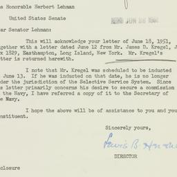 Letter: 1951 June 25