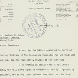 Letter: 1941 November 13