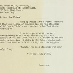 Letter: 1932 December 7