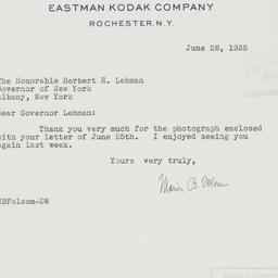 Letter: 1935 June 28