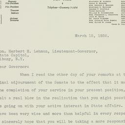 Letter: 1932 March 15