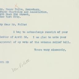 Letter: 1935 April 8