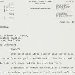 Letter: 1936 June 30