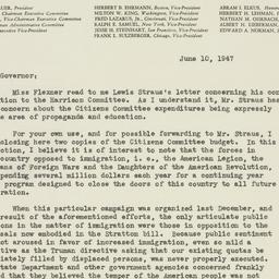 Letter: 1947 June 10