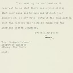 Letter: 1935 May 3