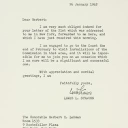 Letter: 1948 January 26
