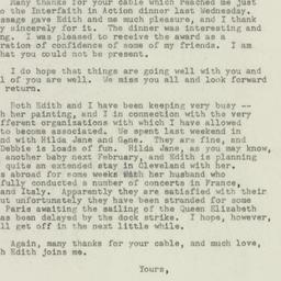 Letter: 1948 November 22