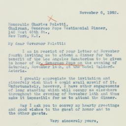 Letter: 1942 November 6