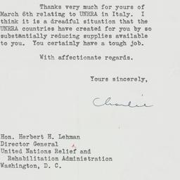 Letter: 1946 March 11