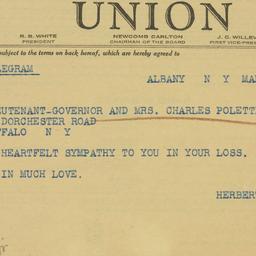 Telegram: 1942 March 9