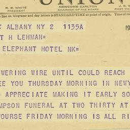 Telegram: 1941 September 2